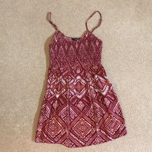 Like New - Red/Maroon Strappy Dress Forever 21